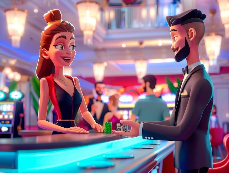 Antarmuka aplikasi Android uang77 menampilkan menu sportsbook dan permainan live dealer